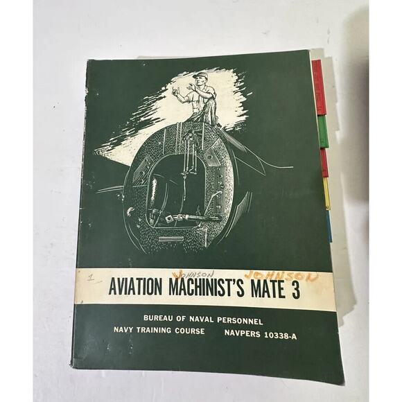 vintage‎ Navy Aviation Machinist’s Books Damage training manual 1960’s Lot Of 5 - Picture 6 of 11